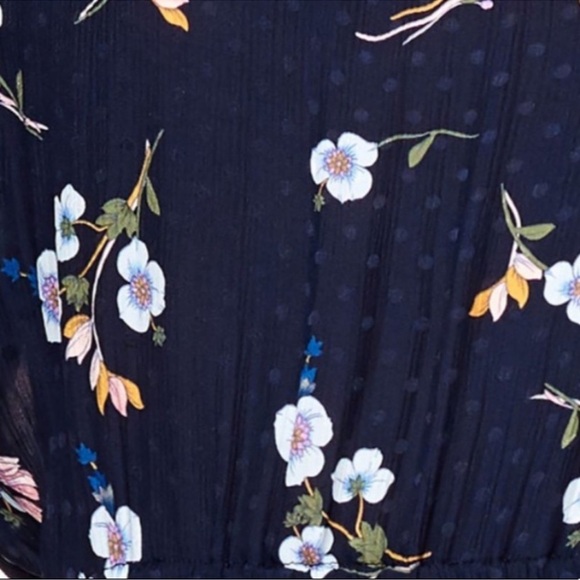 Rebecca Taylor Natalie Jumpsuit Silk One Shoulder Blue Floral Coquette feminine - Picture 5 of 16